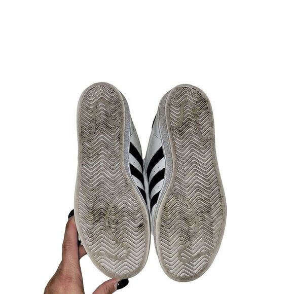 Adidas Womens Shoes White 7.5 Sneakers Superstar Shell Top - Picture 7 of 8